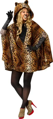 Image de Cape léopard - Cape de félin - Costume de carnaval - Taille unique