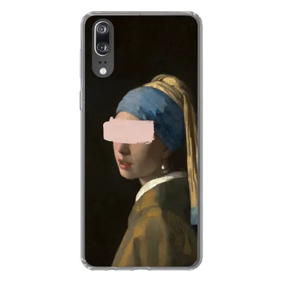 Produktbild von MuchoWow® Handyhülle Schutzhülle Hülle für Huawei P20 Das Mädchen mit dem Perlenohrring - Vermeer - Gemälde Silikon Softcase Handy Hülle - Hardcover