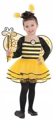 Produktbild von Amscan Kinderkostüm Biene für 6-8 Jahre, Größe 122-128 cm