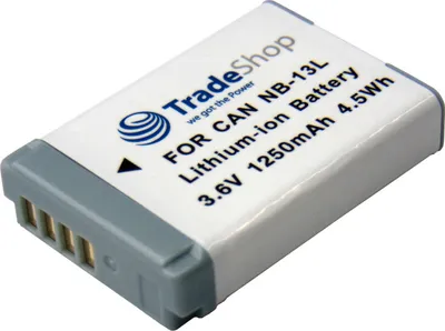 Produktbild von Trade-Shop Kamera Li-Ion Akku 3,6V / 1250mAh kompatibel mit Canon PowerShot G1 X Mark III, G5 X, G5 X Mark II, G7 X, G7 X Mark II, G7 X Mark III