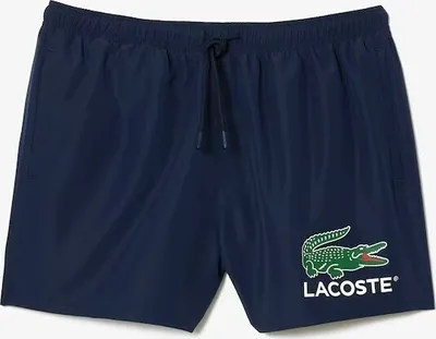 Produktbild von Lacoste Herren Badeshorts Quick-Dry Dunkelblau Größe M-XL Croc NEU