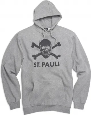 Produktbild von FC St. Pauli - Kapuzenpullover Totenkopf - grau