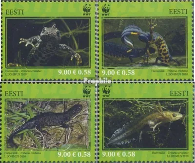 Produktbild von Briefmarken Estland 2010 Mi 674-677 (kompl.Ausg.) postfrisch Kammolch