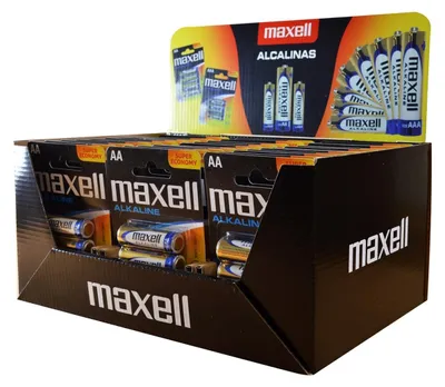 Productafbeelding van Maxell Alkaline LR6 AA, 4-stuks verpakking, display (30 blisterverpakkingen / 120 batterijen)