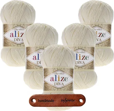 Produktbild von 5 x ALIZE Diva 383 Stone mit Label
