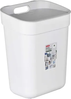 Produktbild von Recyklační koš připravený ke sběru 10 l 252106 bílá/šedá Keter
