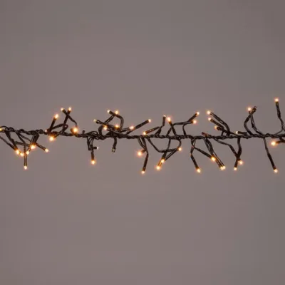 Productafbeelding van Kerstverlichting Classic clusterverlichting flash 384 LED / 2.4 meter en 32 LED knipperend met timer Anna's collection