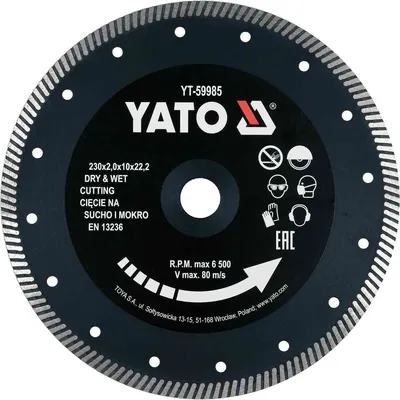 Produktbild von YATO Trennscheibe Winkelschleifer YT-59985 230mm