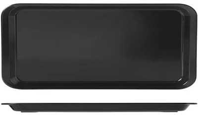 Image de Plateau de service plateau à servir - Mélamine - 30 x 20 x 2 cm - Noir