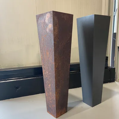 Produktbild von Dekosäule Gartensäule schlicht ohne Muster Metall Rost Rostoptik  #696