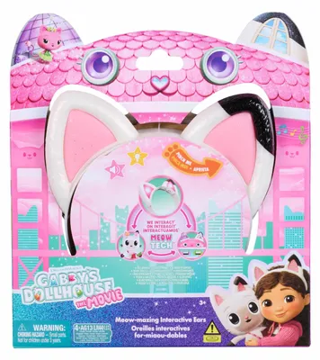 Produktbild von Gabby's Dollhouse DREAMWORKS : DER FILM - Interaktiver Miau-tastischer Katzenohren-Haarreif mit Licht, Sound & 3 Spielmodi, Junge/Mädchen, 3 Jahr(e), Lichteffekte, Mit Ton