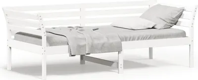 Produktbild von vidaXL Tagesbett ohne Matratze Weiß 100x200 cm Massivholz Kiefer