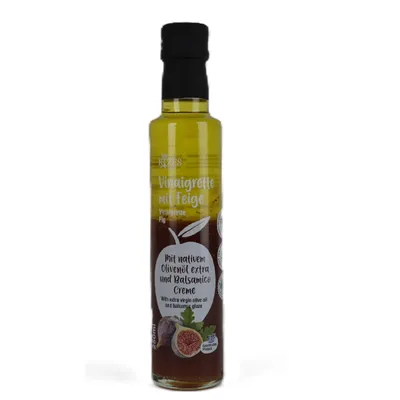 Produktbild von Rizes Greece Vinaigrette mit Feige, mit nativem Olivenöl extra und Balsamico Creme, 250ml