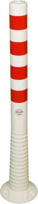 Produktbild von Dreifke® | Schild Flexibler Sperrpfosten, Flexipfosten®, weiß/rot, 1000 mm - ...