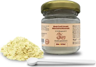 Produktbild von Monk Fruit Extrakt V50 (50% Mongroside) Pulver 15 g