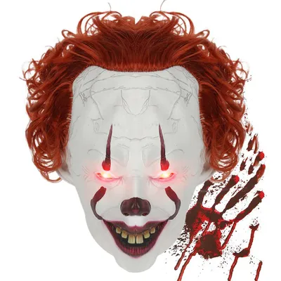 Produktbild von Halloween Maske, Clownmaske, Halloween Fasching Karneval, Geist Scream Maske Ghost Face Mask für Karneval, Fasching, Halloween Party