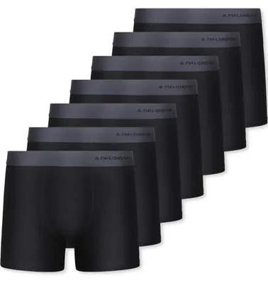 Productafbeelding van FM London set van 7 herenboxershorts zonder label - ademend, zacht en