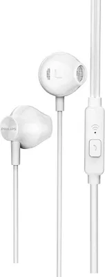 Obrázok produktu pre Philips TAUE101WT, Kábel, Hovor / hudba, 20 - 20000 Hz, 65,4 g, Slúchadlá s mikrofónom, Biela