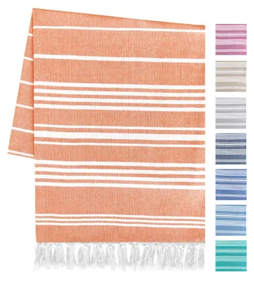 Immagine prodotto di Asciugamano da spiaggia XXL, realizzato in cotone riciclato, dimensioni 90 x 170 cm, ad asciugatura rapida, ideale per i viaggi