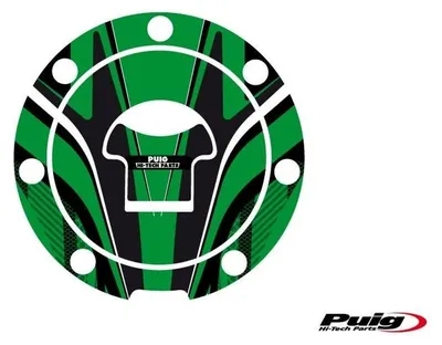 Produktbild von PUIG 6308V Tankdeckelabdeckungen Radikal  passend fuer HONDA CBR1000F Grün