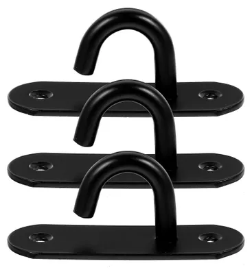 Produktbild von 3er Set Edelstahl Deckenhaken zur Wandmontage für Widerstandsbänder und Hängematten