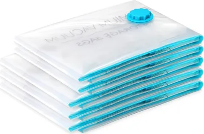 Produktbild von SilverRack Vakuumbeutel für Kleidung [5 Stück] in 2 Größen (2x Large + 3x XL) - BPA Frei - Vakuumierbeutel Kleidung, Kissen, Bettdecken und Jacken