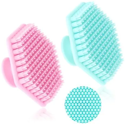Productafbeelding van Siliconen gezichtsreinigingsborstels, 2-pack voor mannen