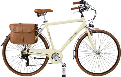 Produktbild von Dolce Vita by Canellini Fahrrad Citybike Mann Aluminium mit Seitentaschen - Beige 58