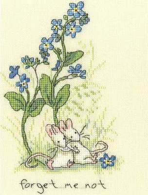 Produktbild von Bothy Threads Kreuzstich Set "Vergissmeinnicht", Zählmuster, XAJ12, 15x19cm