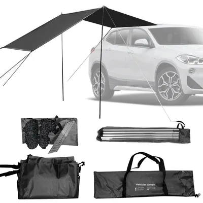 Produktbild von Sonnensegel 440 x 200 cm, Vorzelt, Heckklappenzelt, für Camping