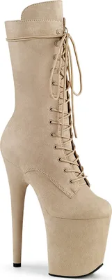 Obrázok produktu pre FLAMINGO-1050FS Dámske čižmy Pleaser, Beige Matt , EU 38, US 8