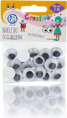 Produktbild von Oczy samoprzylepne Oczy Arlekina ASTRA 15 mm