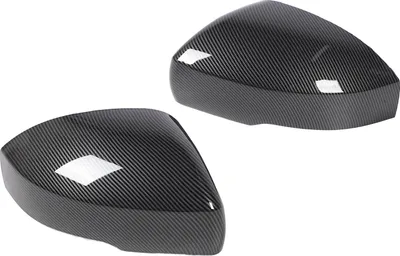 Image de 1 paire de coques de rétroviseurs latéraux, style fibre de carbone, look sportif, résistant aux intempéries, remplacement des coques extérieures et arrière pour Sport LR4 Discovery