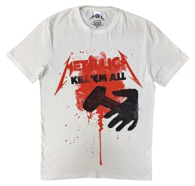 Produktbild von Metallica - "Kill Them All" T-Shirt für Herren/Damen Uni RO17931 (S) (Weiß), KI-generiertes Bild