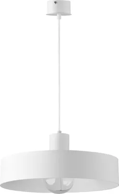 Zdjęcie produktu dla Lampa wisząca dekoracyjna biała minimalistyczna okrągła 35 cm do salonu Rif 1xE27 15W Sigma Lighting