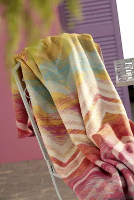 Immagine prodotto di biederlack, coperta per divano Riviera Mirage, misto cotone, multicolore, dimensioni 150x200 cm