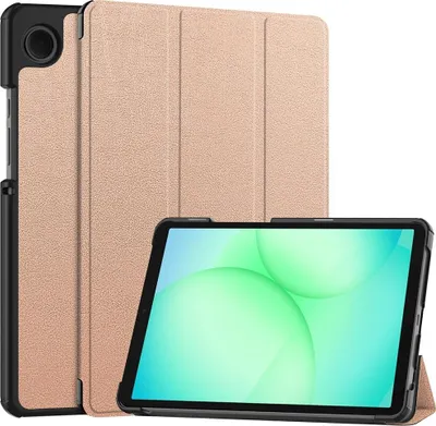 Produktbild von Samsung Galaxy Tab A11 Hülle - Coverup Tri-Fold Ständer Klapphülle mit Schlaf/Wach-Funktion - Roségold