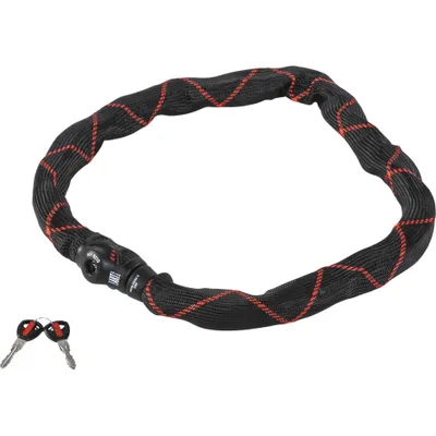Produktbild von ABUS 88989, Kettenschloss, Schwarz, Rot, Stahl, Nylon, Gehärteter Stahl, 1 cm