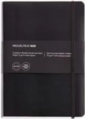 Produktbild von MAUL A040290, Einfarbig, Schwarz, 300 Blätter, 70 g/m², Kariertes Papier, Softcover
