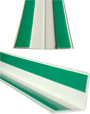 Produktbild von Winkelleisten aus Kunststoff - weiß 60 x 20 mm