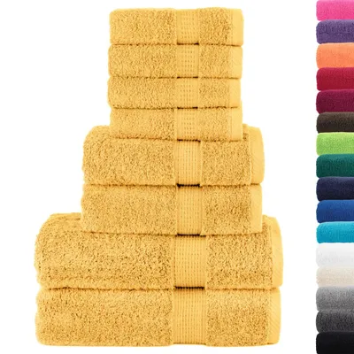 Immagine prodotto di Set ASciugamani SOLUND 8 pz Oro 600 gsm