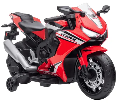 Image de Moto électrique pour enfants HOMCOM, sous licence HONDA, avec batterie rechargeable 6V, vitesse de 3 km/h, couleur rouge