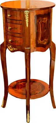 Casa Padrino Barock Kommode Beistelltisch Braun Mahagoni Intarsien Beistelltisch Baroque Mahagony Side Table Chest of Drawers