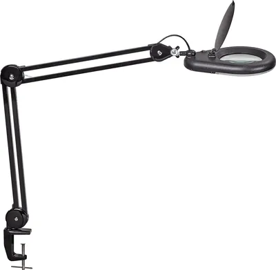 Produktbild von MAUL Lupenleuchte MAULviso LED 6.500 K Klemmfuß schwarz