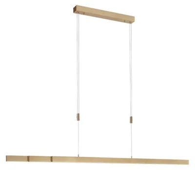 Immagine prodotto di Lampada a sospensione per tavolo da pranzo a LED Adriana 179cm con dimmer e CCT in ottone