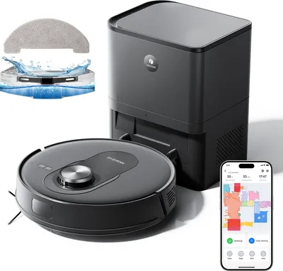 Produktbild von Proscenic Q8 Max Staubsauger Roboter, Saugroboter mit Wischfunktion, 5000Pa, 200 min, Alexa, Google Home, Siri oder IFTTT, 360° LiDAR-Navigation, , 2L