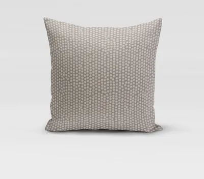 Produktbild von SCHÖNER LEBEN. Kissenhülle Fryett`s Halbpanama Spotty Punkte grau Größe 80x80cm (HxB) 80x80cm (HxB) Größe