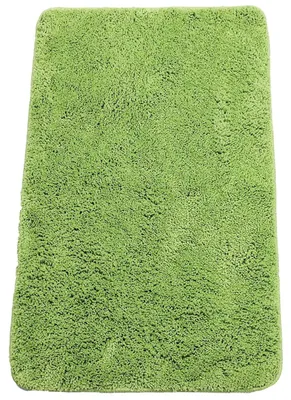 Produktbild von Badematte 50x80 cm Rechteckige Chenille-Badematte Rutschfest Saugfähig Maschinenwaschbar - Grün