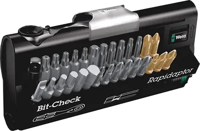 Produktbild von Wera Bit-Check BR 30 Universal Bits-Sortiment mit Ratsche 31tlg