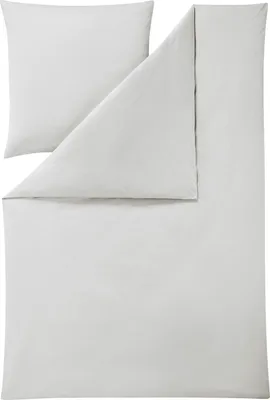 Produktbild von Estella Atelier - Mako-Interlock-Jersey Bettwäsche Takoma Farbe silber Größe 135x200 + 80x80
